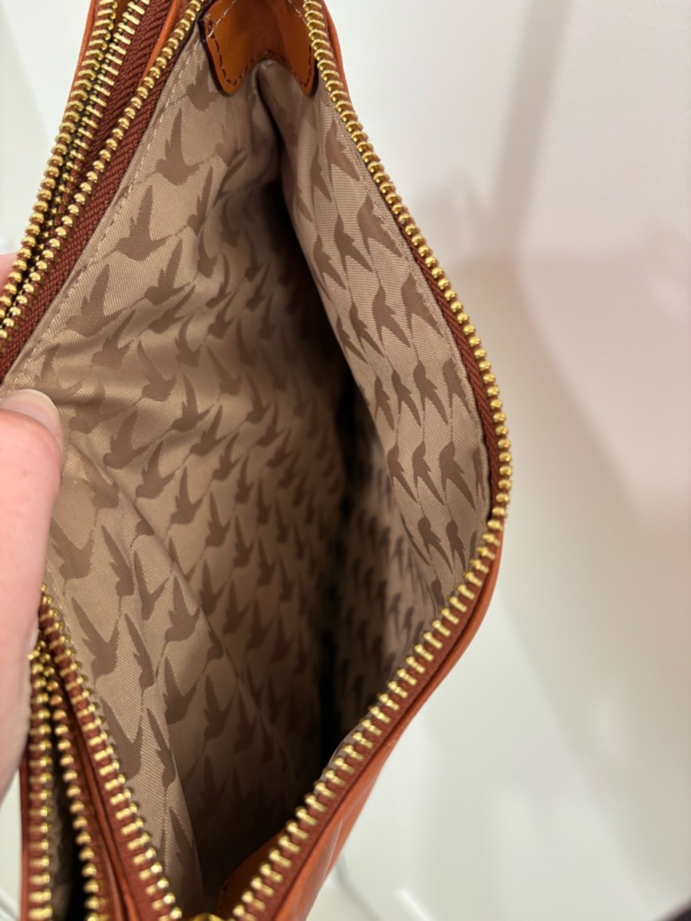 Lo & Sons Pearl Crossbody in Sienne Brown Napa Leather - Picture 14 of 16
